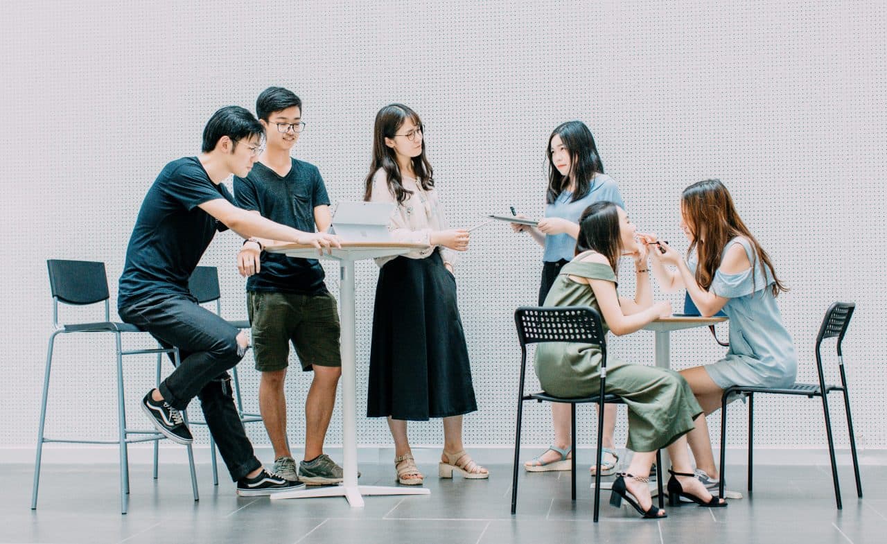 team working together